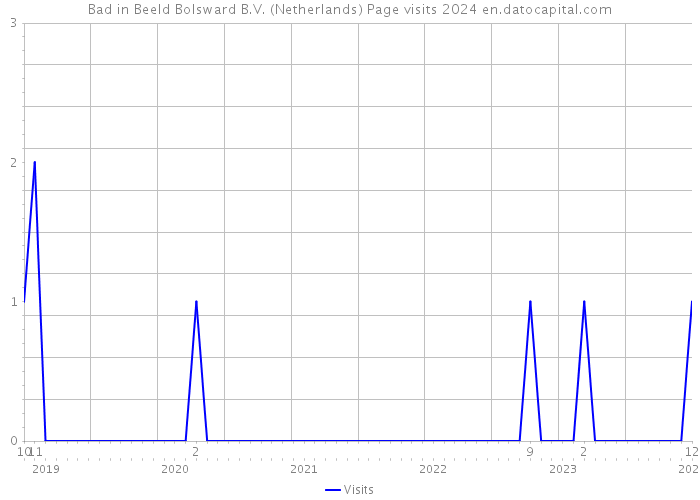 Bad in Beeld Bolsward B.V. (Netherlands) Page visits 2024 