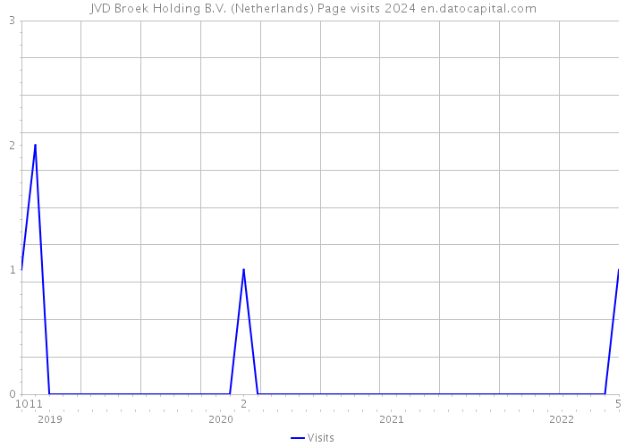 JVD Broek Holding B.V. (Netherlands) Page visits 2024 