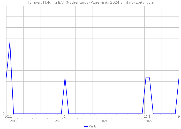 Tempert Holding B.V. (Netherlands) Page visits 2024 