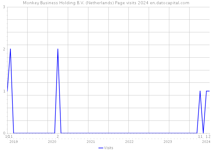 Monkey Business Holding B.V. (Netherlands) Page visits 2024 