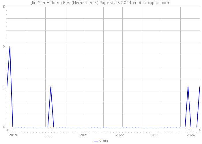 Jin Yeh Holding B.V. (Netherlands) Page visits 2024 