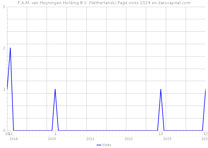 F.A.M. van Heijningen Holding B.V. (Netherlands) Page visits 2024 