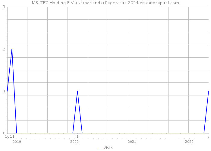 MS-TEC Holding B.V. (Netherlands) Page visits 2024 