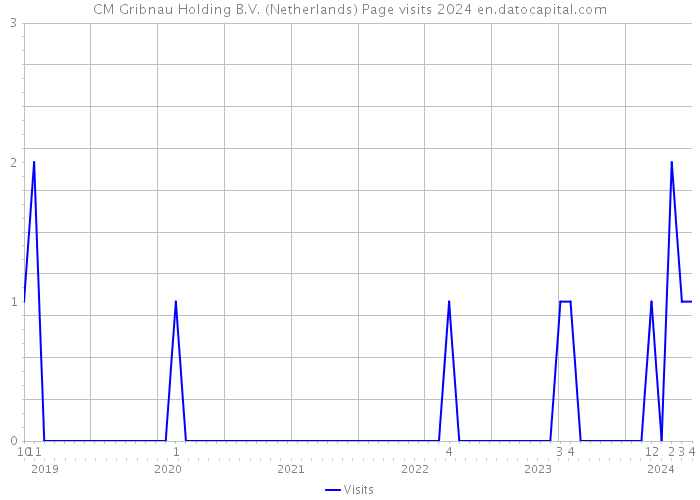 CM Gribnau Holding B.V. (Netherlands) Page visits 2024 