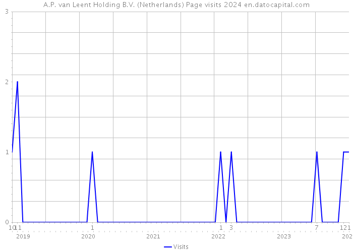 A.P. van Leent Holding B.V. (Netherlands) Page visits 2024 