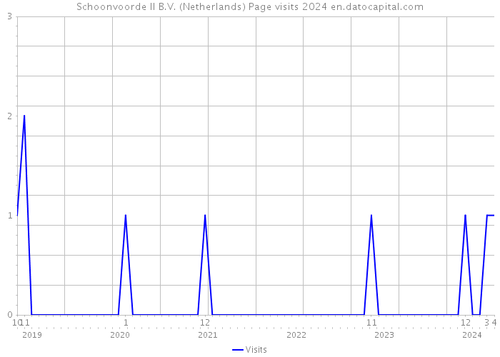 Schoonvoorde II B.V. (Netherlands) Page visits 2024 