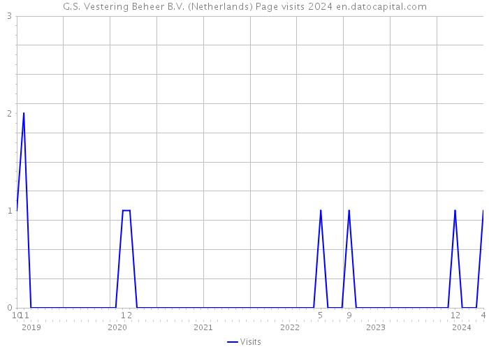 G.S. Vestering Beheer B.V. (Netherlands) Page visits 2024 
