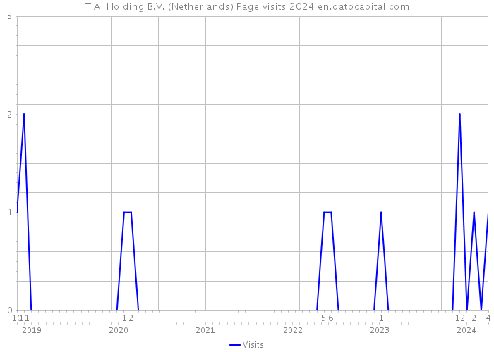 T.A. Holding B.V. (Netherlands) Page visits 2024 