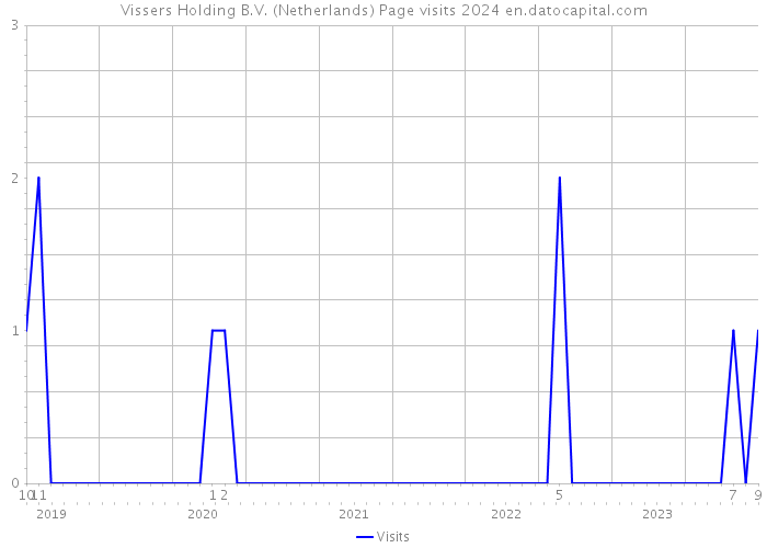 Vissers Holding B.V. (Netherlands) Page visits 2024 