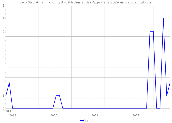Jaco Strootman Holding B.V. (Netherlands) Page visits 2024 