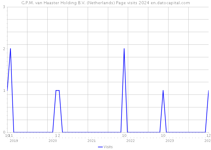 G.P.M. van Haaster Holding B.V. (Netherlands) Page visits 2024 