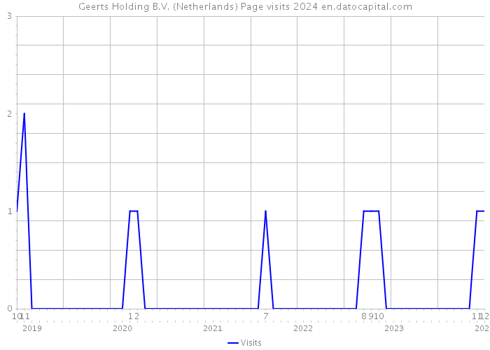 Geerts Holding B.V. (Netherlands) Page visits 2024 