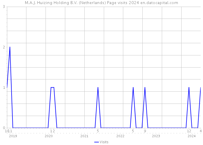 M.A.J. Huizing Holding B.V. (Netherlands) Page visits 2024 