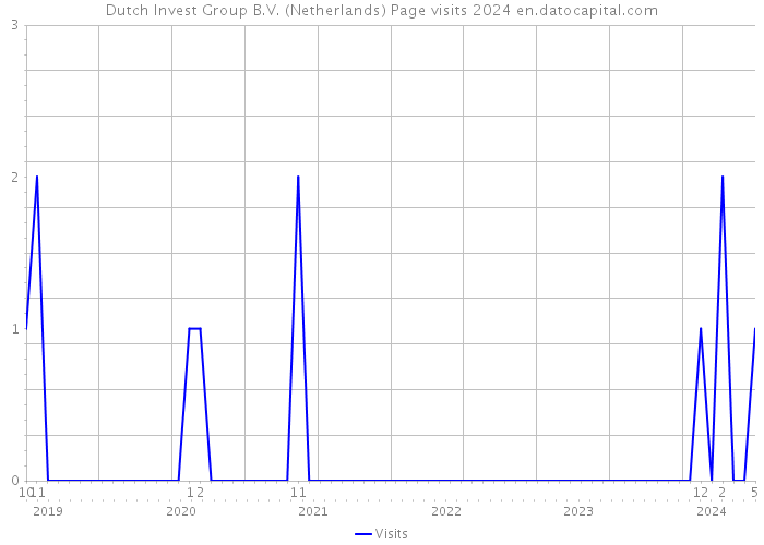Dutch Invest Group B.V. (Netherlands) Page visits 2024 