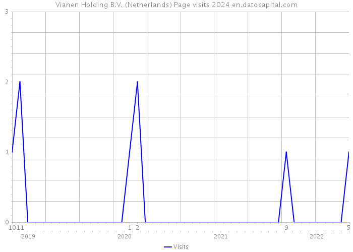 Vianen Holding B.V. (Netherlands) Page visits 2024 