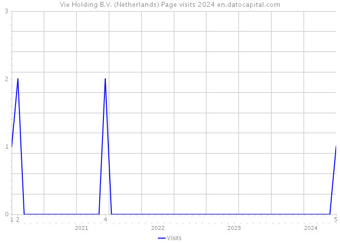 Vie Holding B.V. (Netherlands) Page visits 2024 