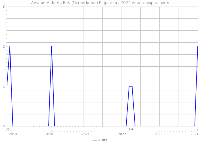Aevitae Holding B.V. (Netherlands) Page visits 2024 