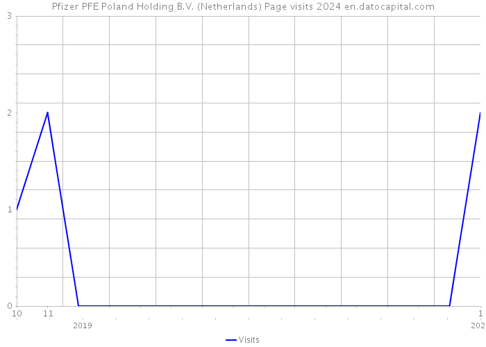Pfizer PFE Poland Holding B.V. (Netherlands) Page visits 2024 