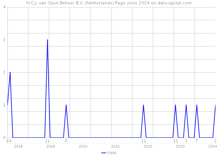 H.G.J. van Oijen Beheer B.V. (Netherlands) Page visits 2024 