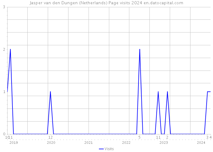 Jasper van den Dungen (Netherlands) Page visits 2024 