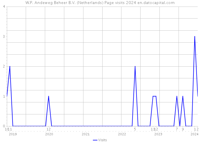 W.P. Andeweg Beheer B.V. (Netherlands) Page visits 2024 