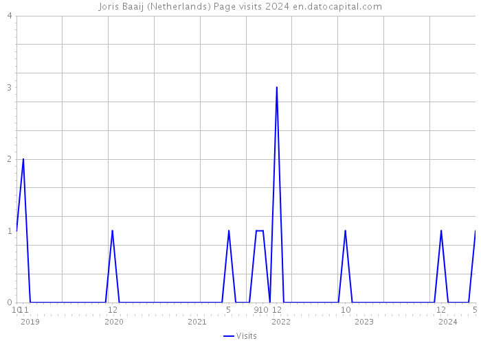 Joris Baaij (Netherlands) Page visits 2024 