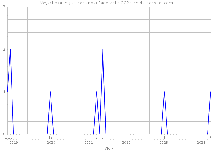 Veysel Akalin (Netherlands) Page visits 2024 