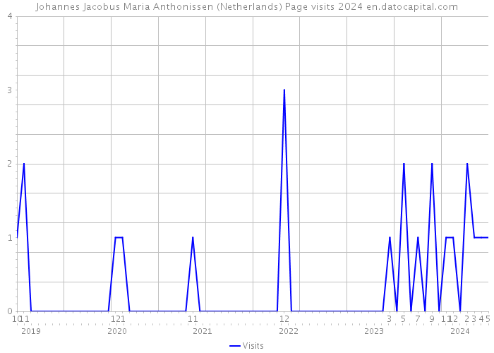 Johannes Jacobus Maria Anthonissen (Netherlands) Page visits 2024 