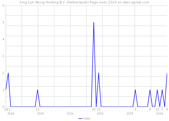 King Lun Wong Holding B.V. (Netherlands) Page visits 2024 