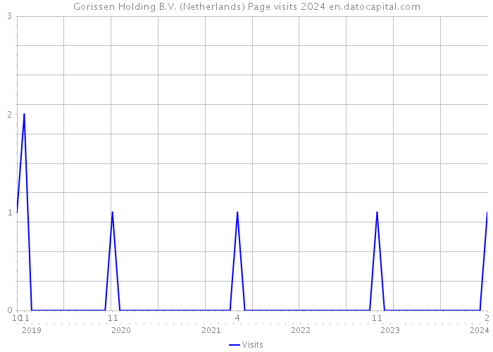 Gorissen Holding B.V. (Netherlands) Page visits 2024 