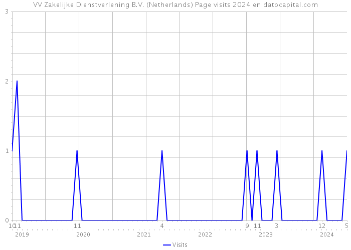 VV Zakelijke Dienstverlening B.V. (Netherlands) Page visits 2024 