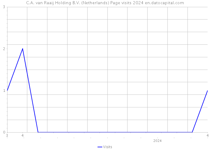 C.A. van Raaij Holding B.V. (Netherlands) Page visits 2024 