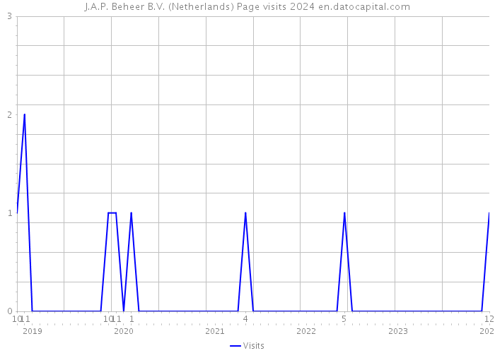 J.A.P. Beheer B.V. (Netherlands) Page visits 2024 
