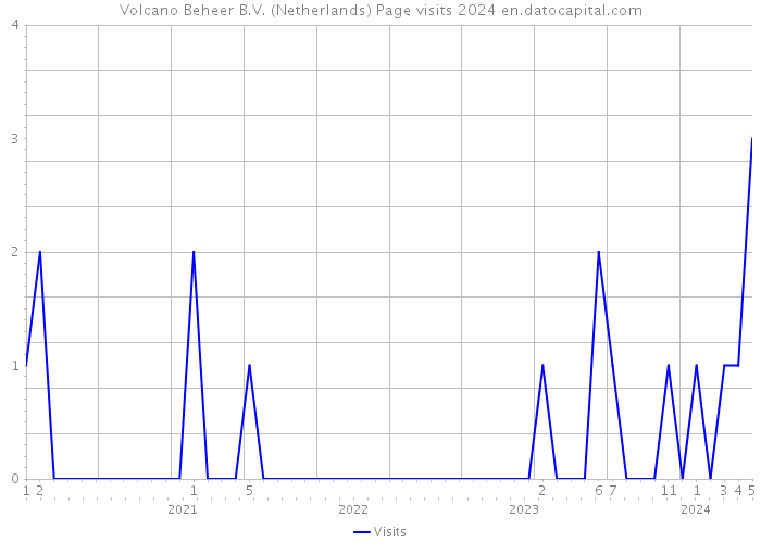Volcano Beheer B.V. (Netherlands) Page visits 2024 