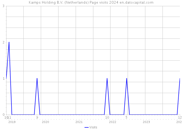 Kamps Holding B.V. (Netherlands) Page visits 2024 