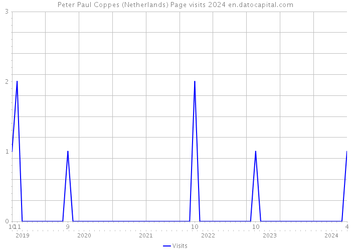Peter Paul Coppes (Netherlands) Page visits 2024 