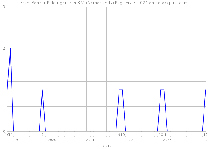 Bram Beheer Biddinghuizen B.V. (Netherlands) Page visits 2024 
