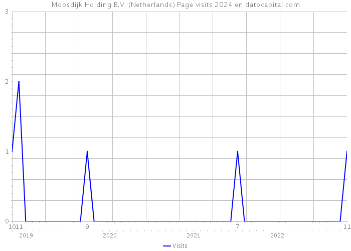 Moosdijk Holding B.V. (Netherlands) Page visits 2024 