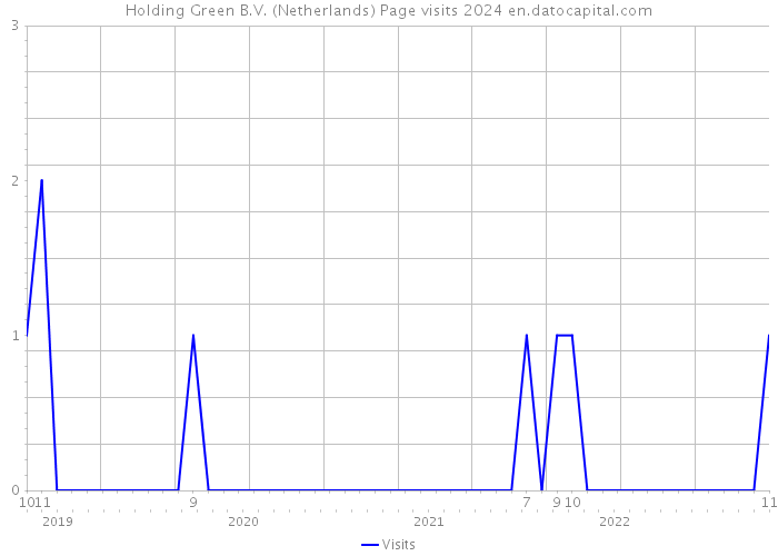 Holding Green B.V. (Netherlands) Page visits 2024 