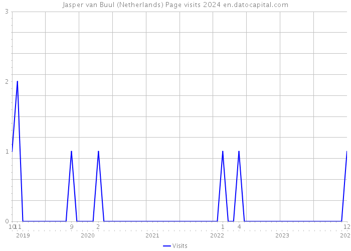 Jasper van Buul (Netherlands) Page visits 2024 