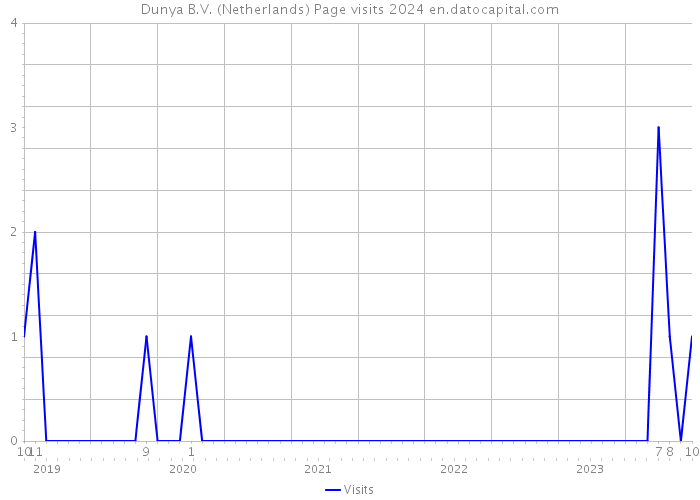 Dunya B.V. (Netherlands) Page visits 2024 