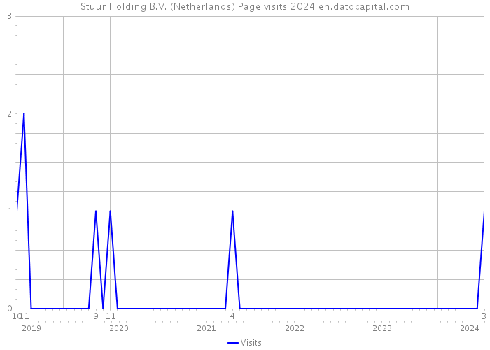 Stuur Holding B.V. (Netherlands) Page visits 2024 