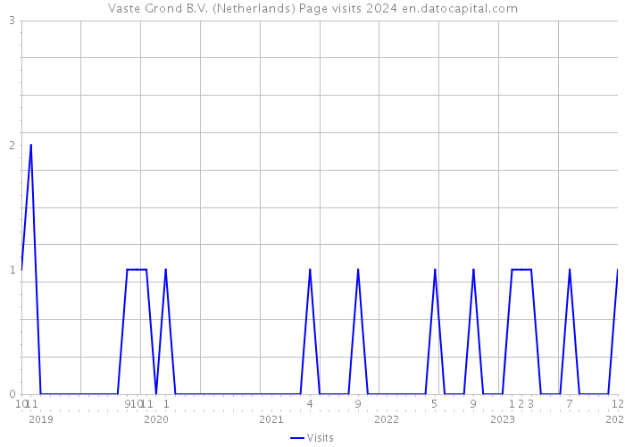 Vaste Grond B.V. (Netherlands) Page visits 2024 