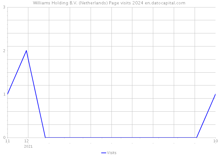 Williams Holding B.V. (Netherlands) Page visits 2024 