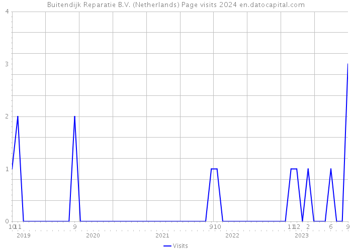 Buitendijk Reparatie B.V. (Netherlands) Page visits 2024 