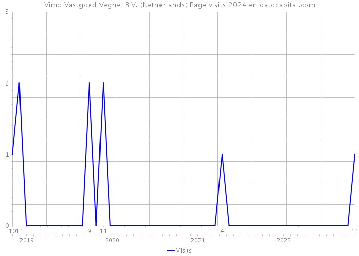 Vimo Vastgoed Veghel B.V. (Netherlands) Page visits 2024 