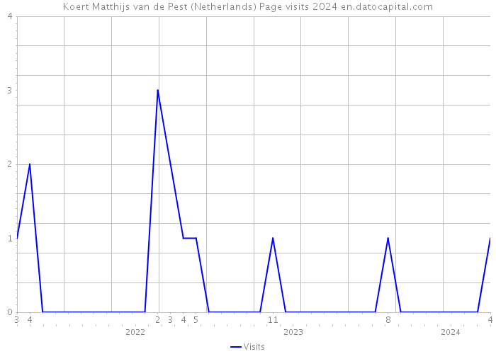 Koert Matthijs van de Pest (Netherlands) Page visits 2024 