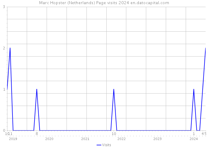 Marc Hopster (Netherlands) Page visits 2024 