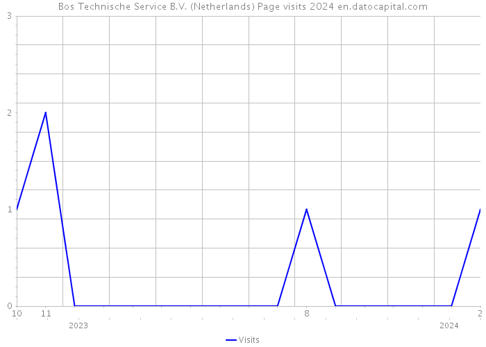 Bos Technische Service B.V. (Netherlands) Page visits 2024 
