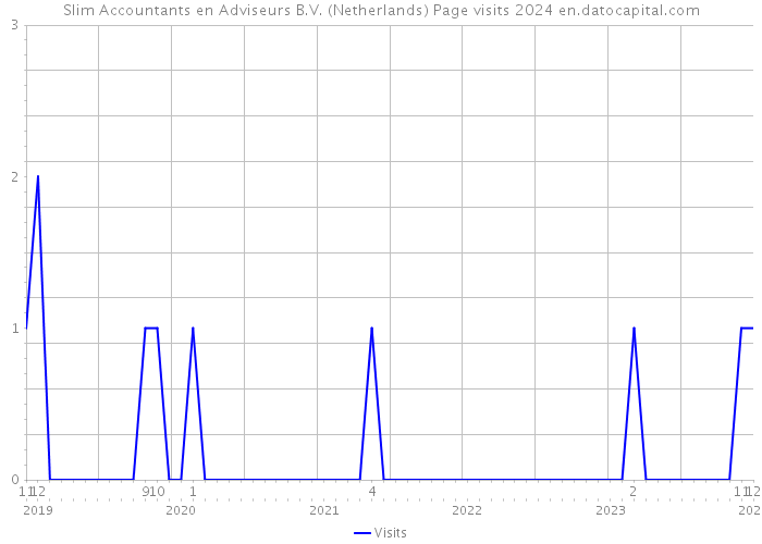 Slim Accountants en Adviseurs B.V. (Netherlands) Page visits 2024 